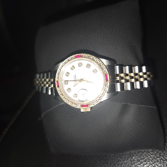 Rolex Ladies Two-Tone Silver and Gold Wristwatch - Picture 4 of 4